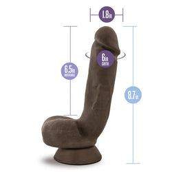 Au Naturel Jerome Realistic Dildo Brown 8.5"