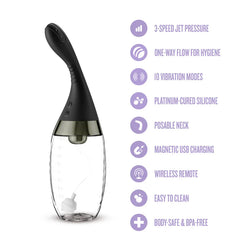 Anal Adventures Platinum Aqua Jet Black