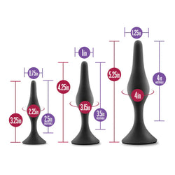 Luxe Beginner Kit Anal Plug Black