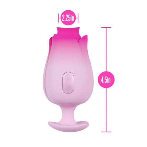 Aria Tulip Trance Suction Vibrator Pink