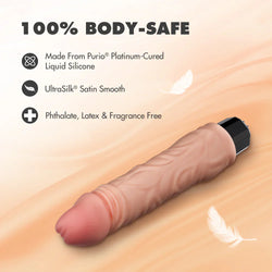 Dr. Skin Dr. Hunt Vibrating Dildo Beige 8.75"