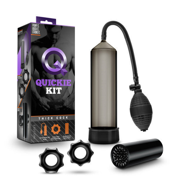 Quickie Kit Thick Cock Pump Black