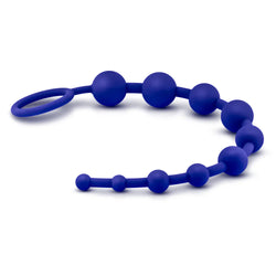 Luxe Anal Beads Indigo 12.5-Inch