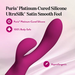 Blush Collection Quinn Rabbit Vibrator Burgundy