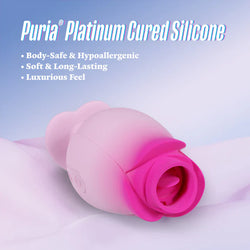 Aria Tulip Trance Suction Vibrator Pink