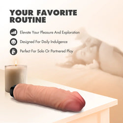 Dr. Skin Dr. Hunt Vibrating Dildo Beige 8.75"