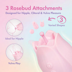 Play With Me Romantic Rose Vibrator Pink