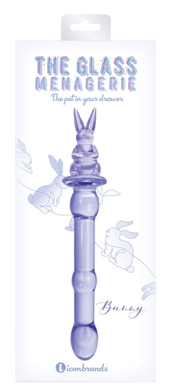 Glass Menagerie Bunny Dildo Purple 7"