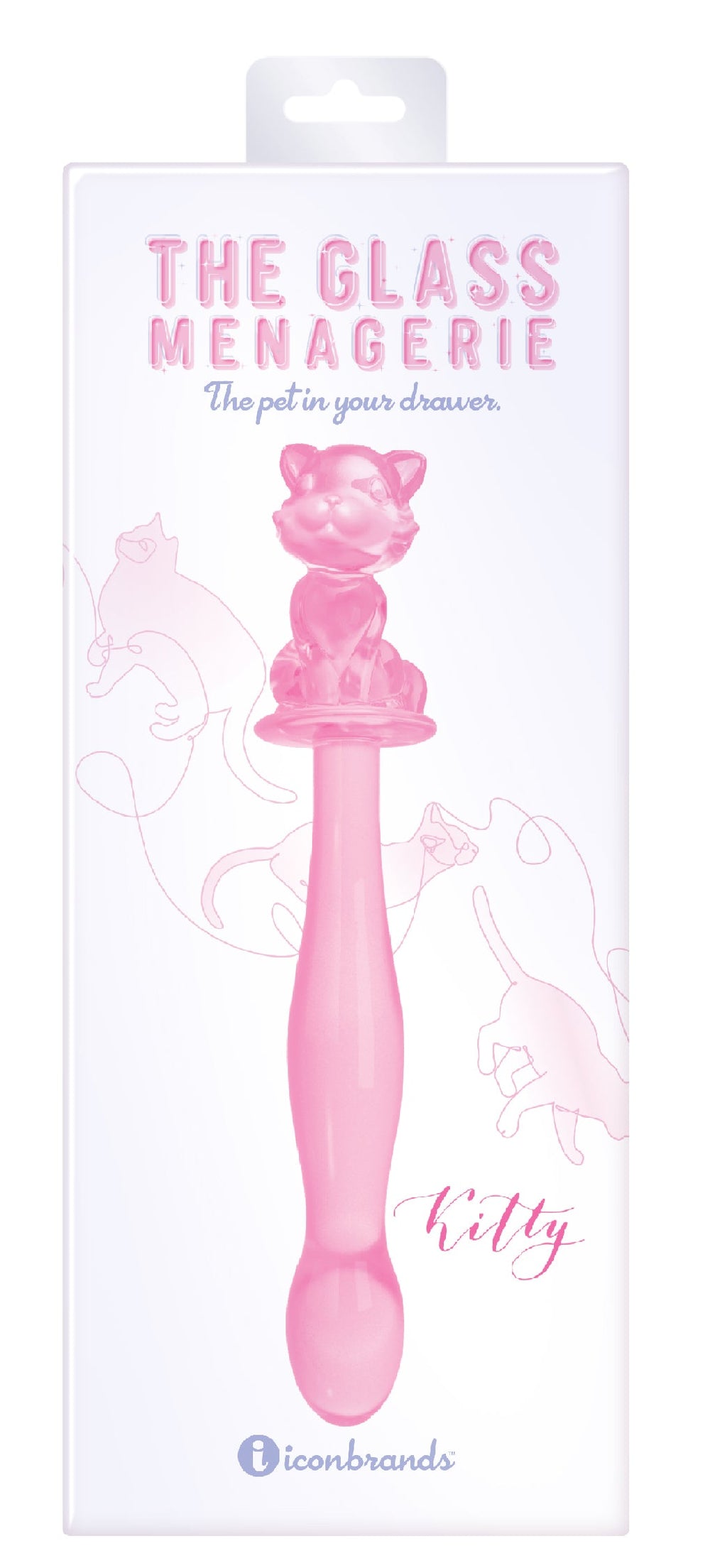 Glass Menagerie Kitty Dildo Pink 7"