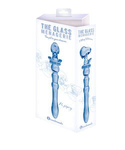 Glass Menagerie Puppy Dildo Blue 7"