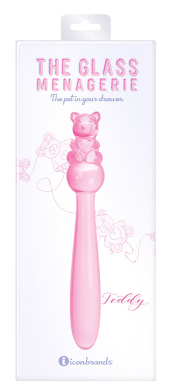 Glass Menagerie Teddy Dildo Pink 7"