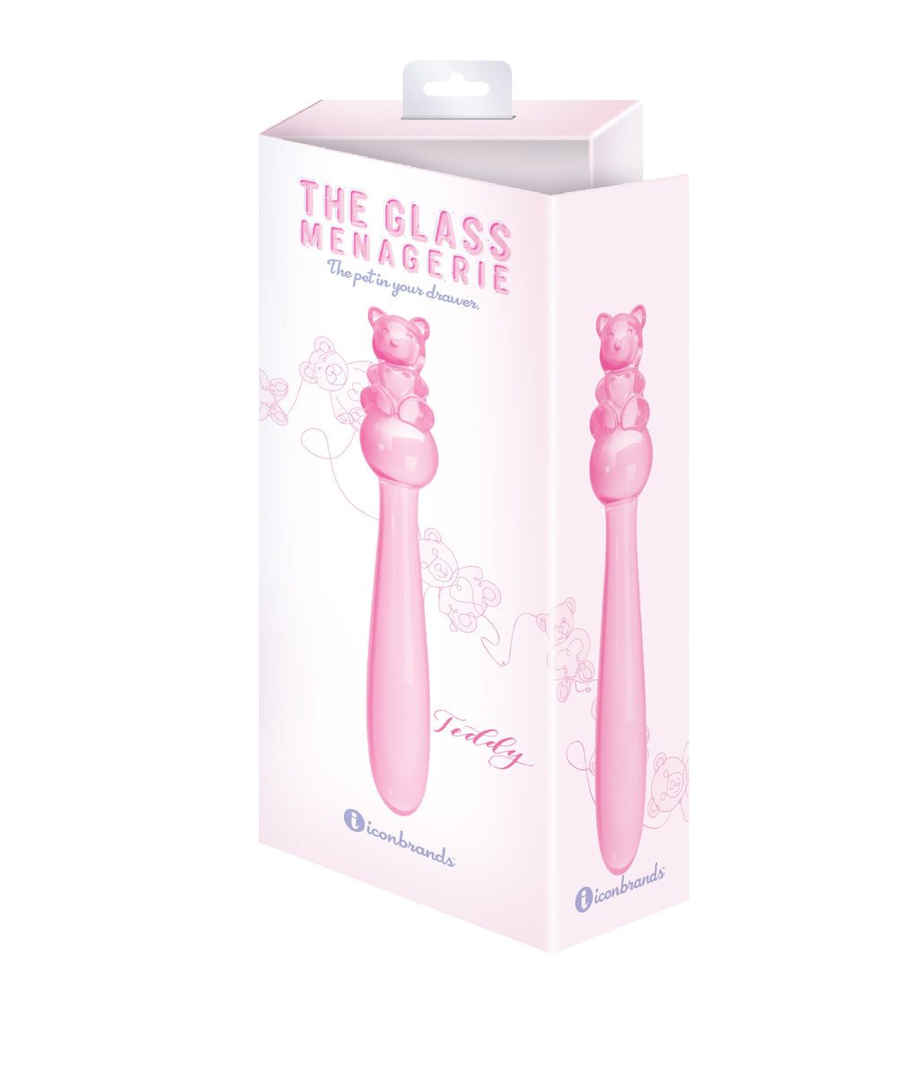 Glass Menagerie Teddy Dildo Pink 7"