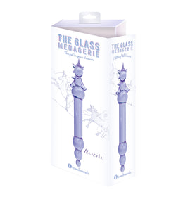 Glass Menagerie Unicorn Dildo Purple 7"