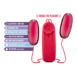 B Yours Double Pop Egg Vibrator Cerise