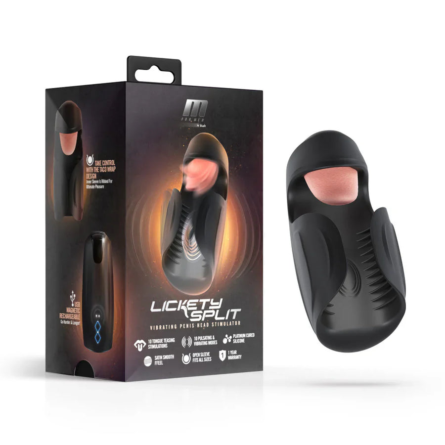 M For Men Lickety Split Masturbator Black