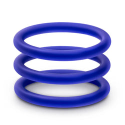 Performance Plus VS1 Penis Rings Glow Indigo 3-Pack
