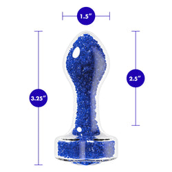 Oh My Gem Prestige Glass Anal Plug Sapphire