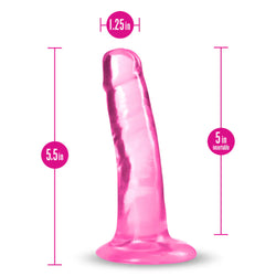 B Yours Plus Hard N Happy G-Spot Dildo Pink 5.5"