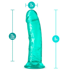 B Yours Plus Roar N Ride Dildo Teal 8"