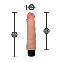Dr. Skin Dr. Hunt Vibrating Dildo Beige 8.75"