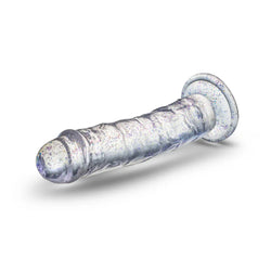 Naturally Yours Gala Sparkling Dildo Clear 6"