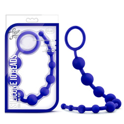 Luxe Anal Beads Indigo 12.5-Inch