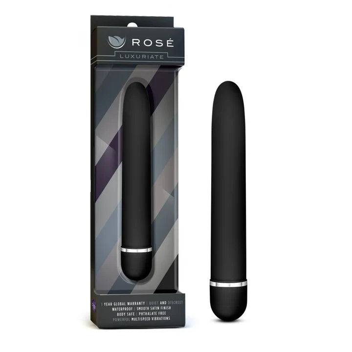 Rosé Luxuriate Vibrator Black 7-Inch