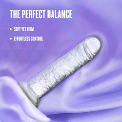 Naturally Yours Gala Sparkling Dildo Clear 6"