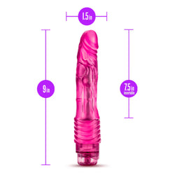 B Yours Vibe #2 Vibrating Dildo Pink 9-Inch