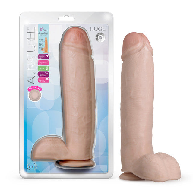 Au Naturel Huge Dildo Vanilla 10"