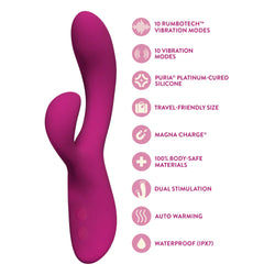 Blush Collection Quinn Rabbit Vibrator Burgundy