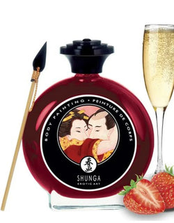 Shunga Body Paint Sparkling Strawberry Wine