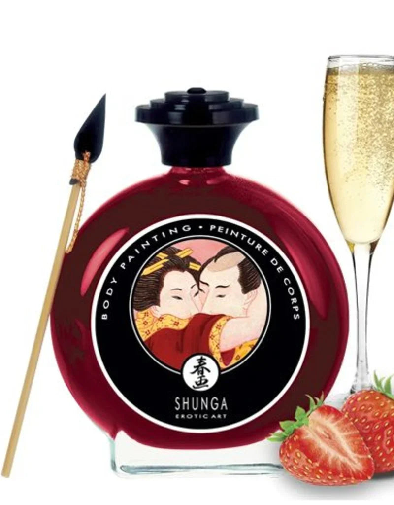 Shunga Body Paint Sparkling Strawberry Wine