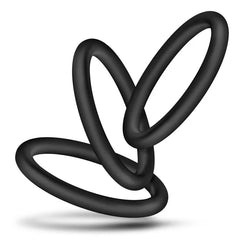 Performance Plus VS1 Penis Rings Black 3-Pack