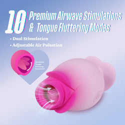 Aria Tulip Trance Suction Vibrator Pink