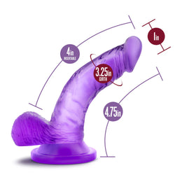 Naturally Yours Curved G-Spot Dildo Purple 4.75
