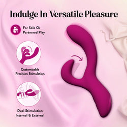 Blush Collection Quinn Rabbit Vibrator Burgundy