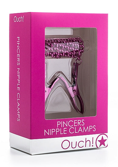 Ouch! Pink Pincer Nipple Clamps