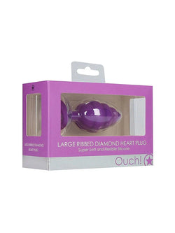 Ouch! Purple Jewel Butt Plug Large
