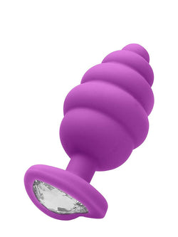 Ouch! Purple Jewel Butt Plug Large