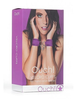 Ouch! Purple Velcro Cuffs
