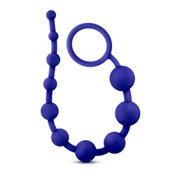 Luxe Anal Beads Indigo 12.5-Inch