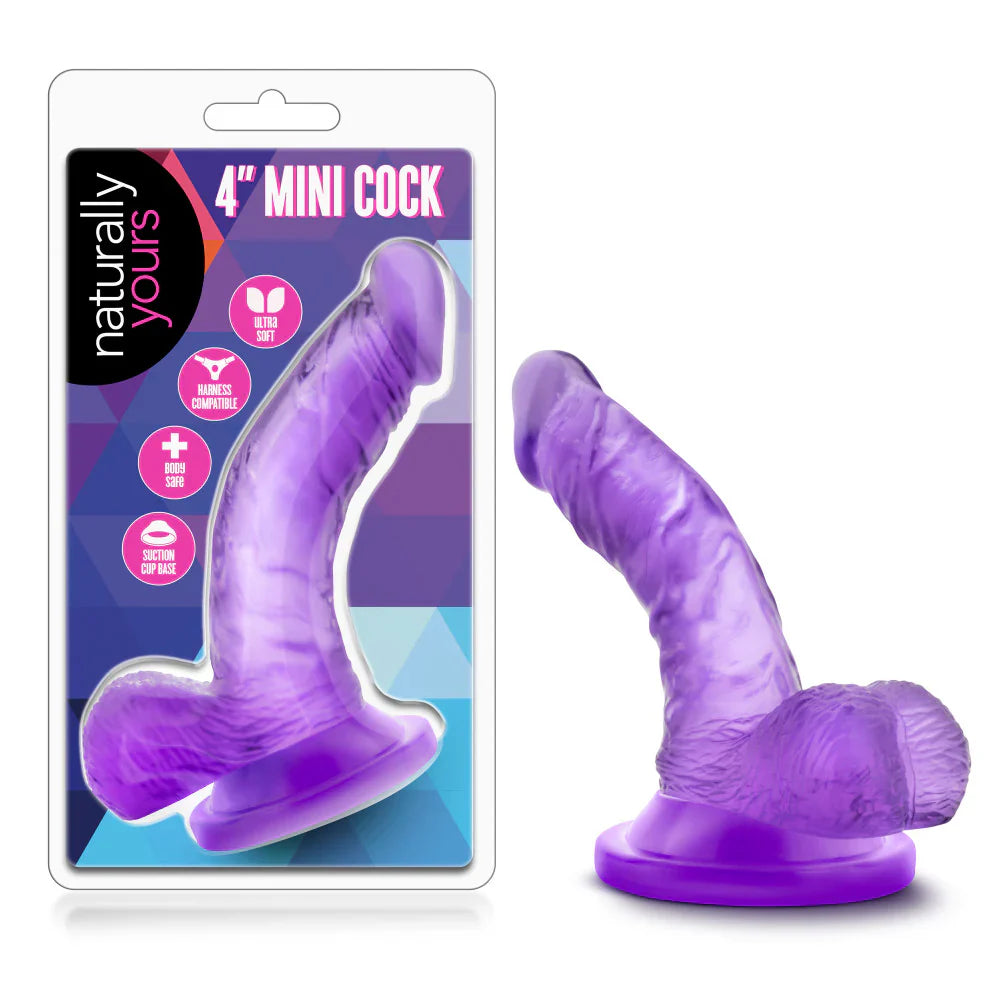 Naturally Yours Curved G-Spot Dildo Purple 4.75