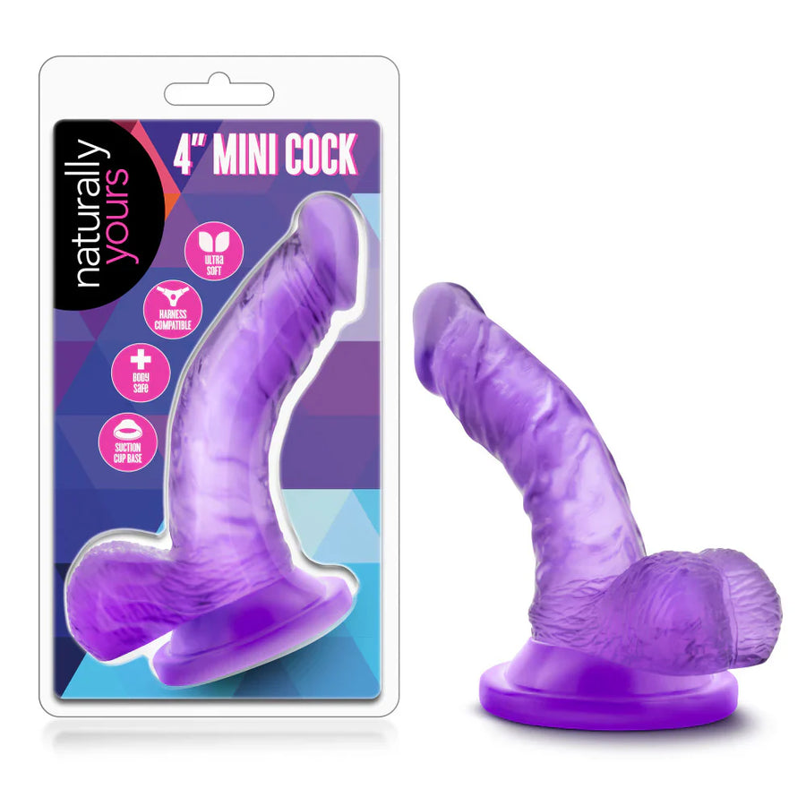 Naturally Yours Curved G-Spot Dildo Purple 4.75