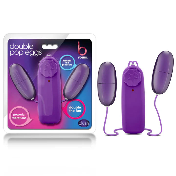 B Yours Double Pop Egg Vibrator Plum