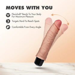 Dr. Skin Dr. Hunt Vibrating Dildo Beige 8.75"