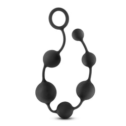 Anal Adventures Platinum Anal Beads Black 16-Inch
