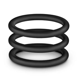 Performance Plus VS1 Penis Rings Black 3-Pack