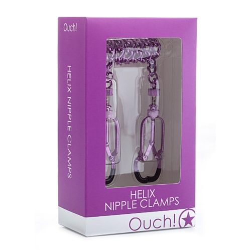 Helix Nipple Clamps Purple