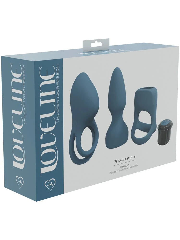 Loveline Bullet Vibrator Kit Blue